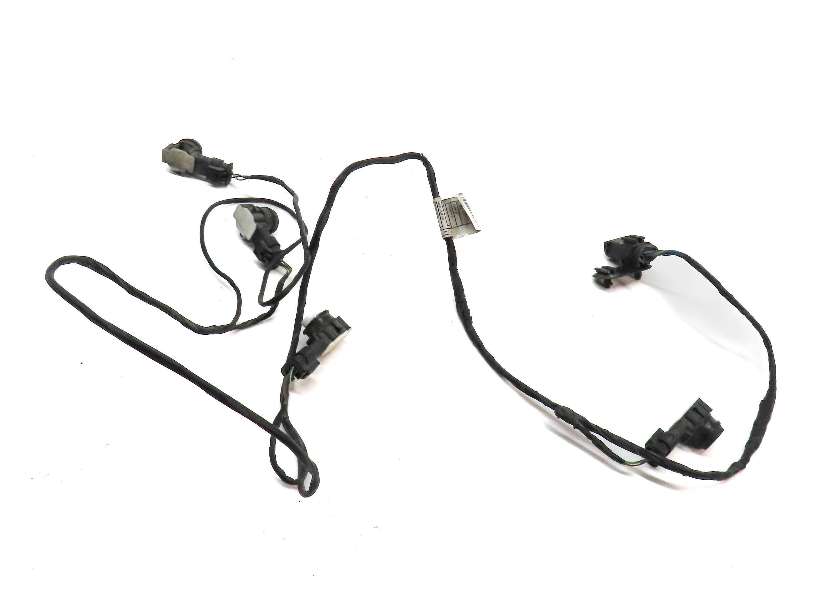 2017 BMW 330E (F30) REAR PDC PARK DISTANCE SENSOR SET-4 & HARNESS (White) — exact item pictured